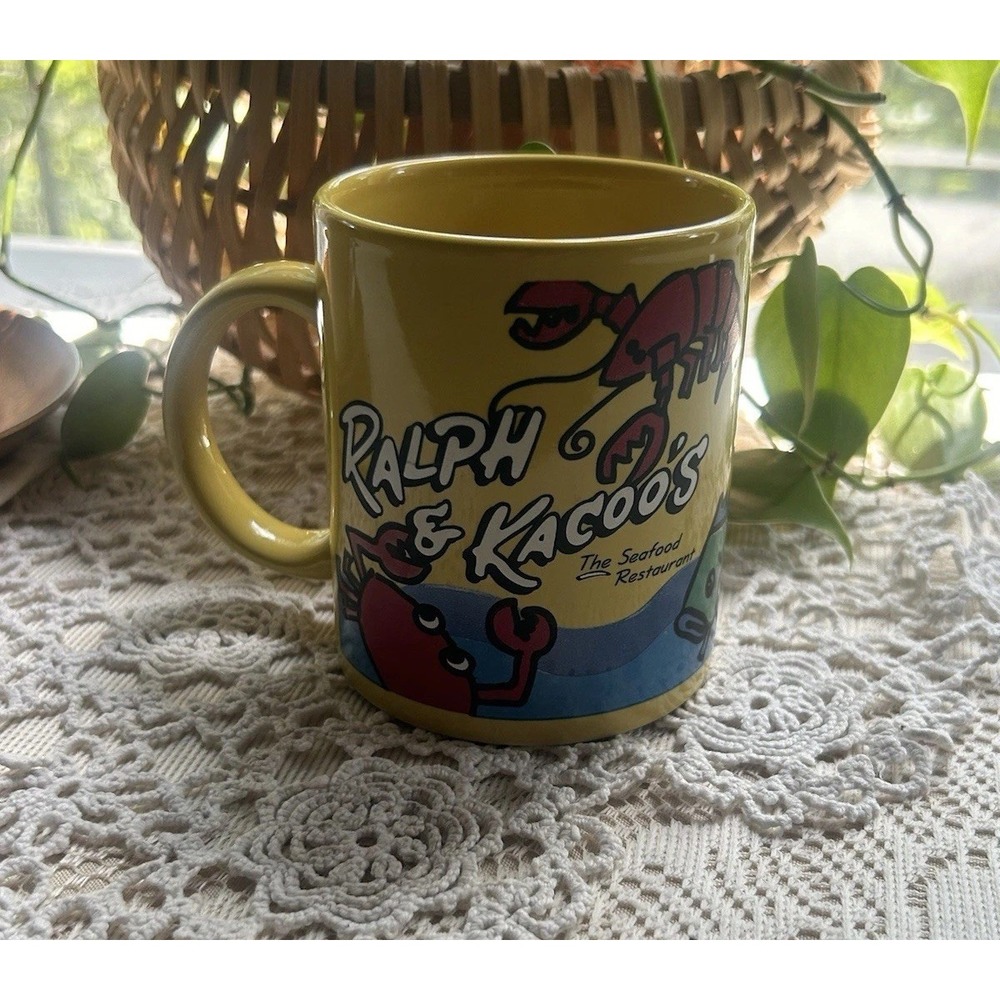 Ralph & Kacoo's Seafood Restaurant Mug Louisiana Crawfish Crab Shrimp Vintage